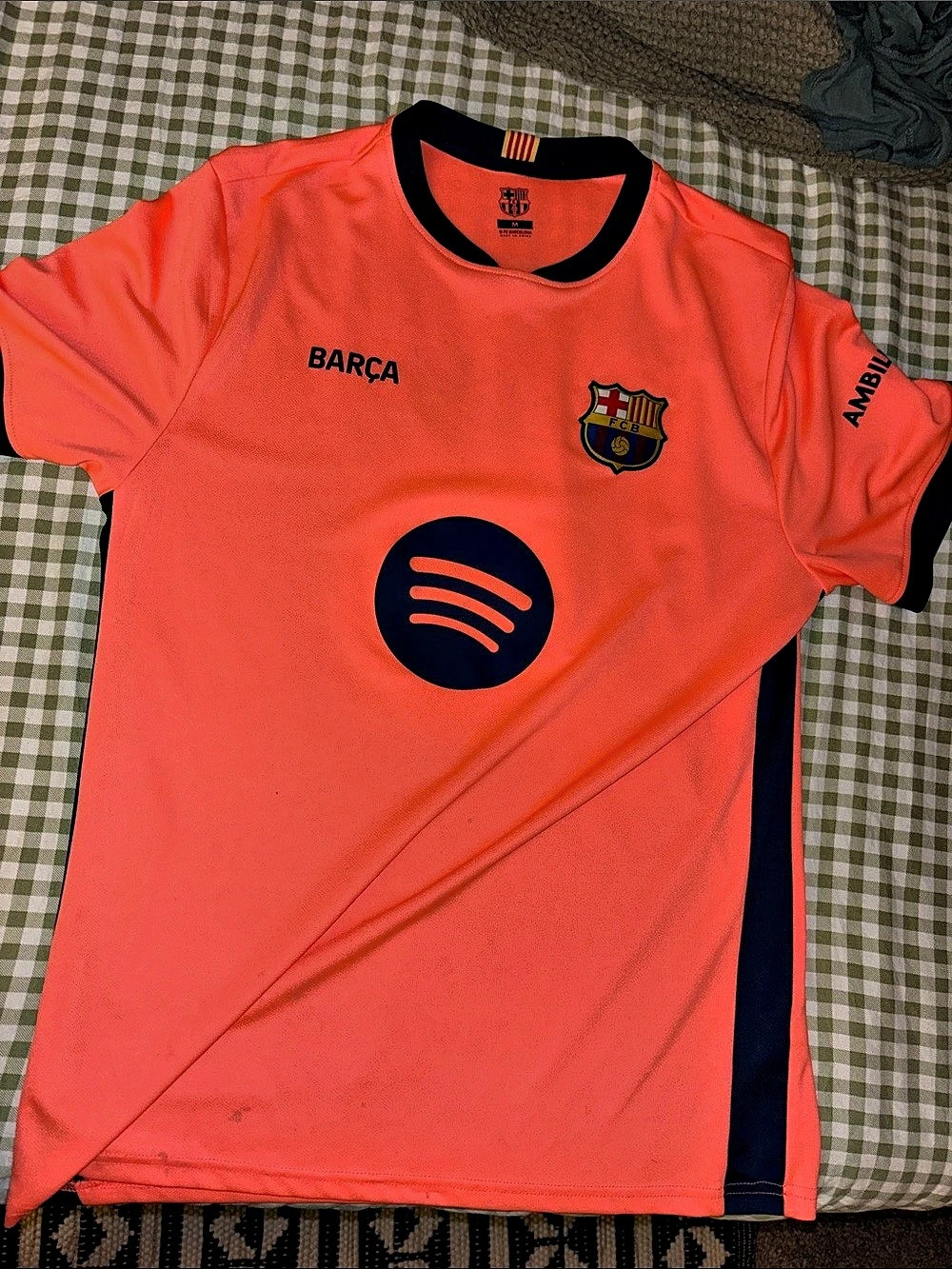 FC Barcelona Lamine Yamal #10 jersey Orange & Blue Men’s Medium NWT